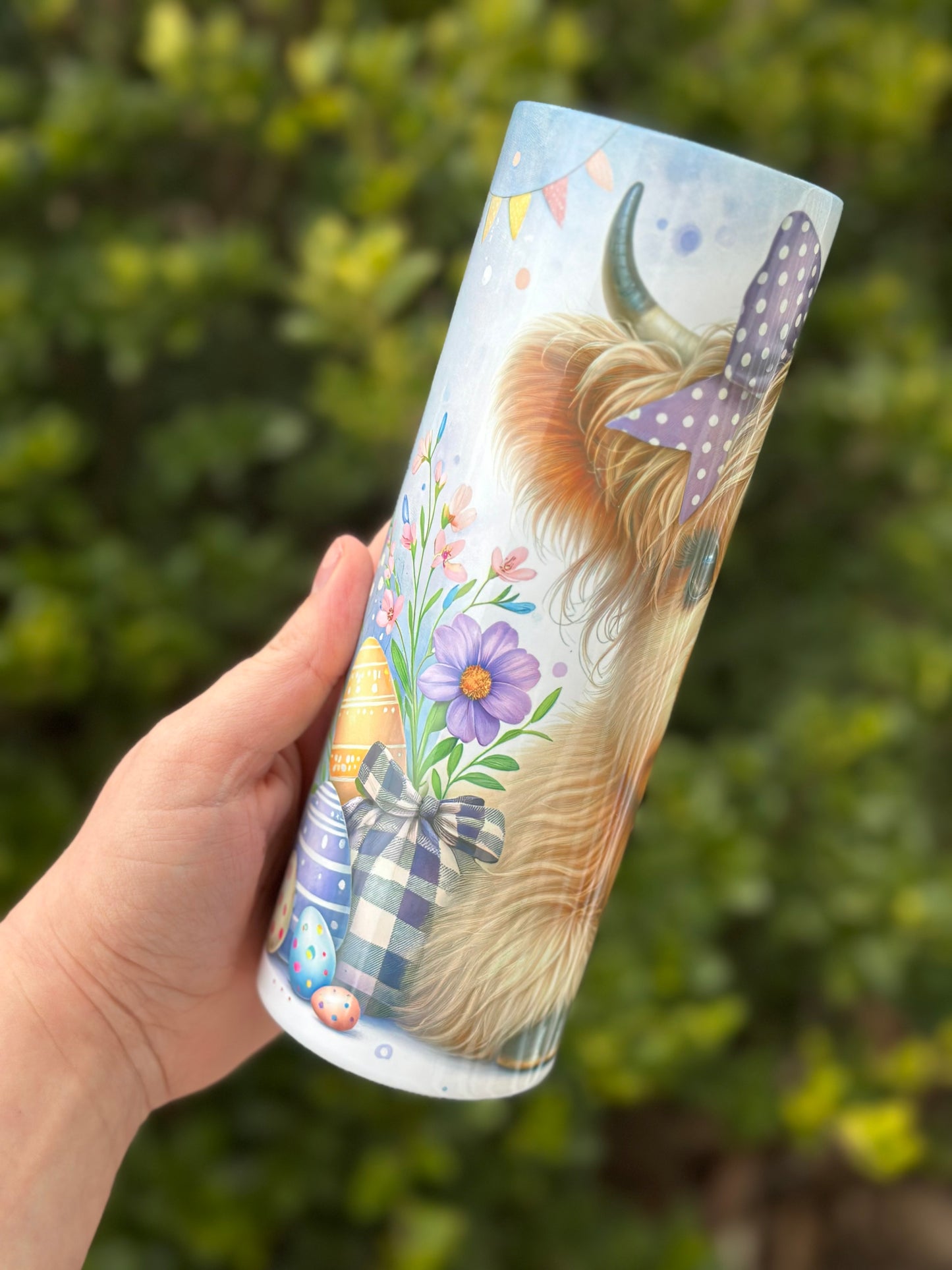 Easter Cow And Bunny 20 oz Tumbler